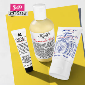 Kiehl's lip balm stick and cap illustrating smooth, soothing lip care