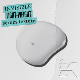 Kiehl's close-up of clear liquid drop highlighting texture benefits