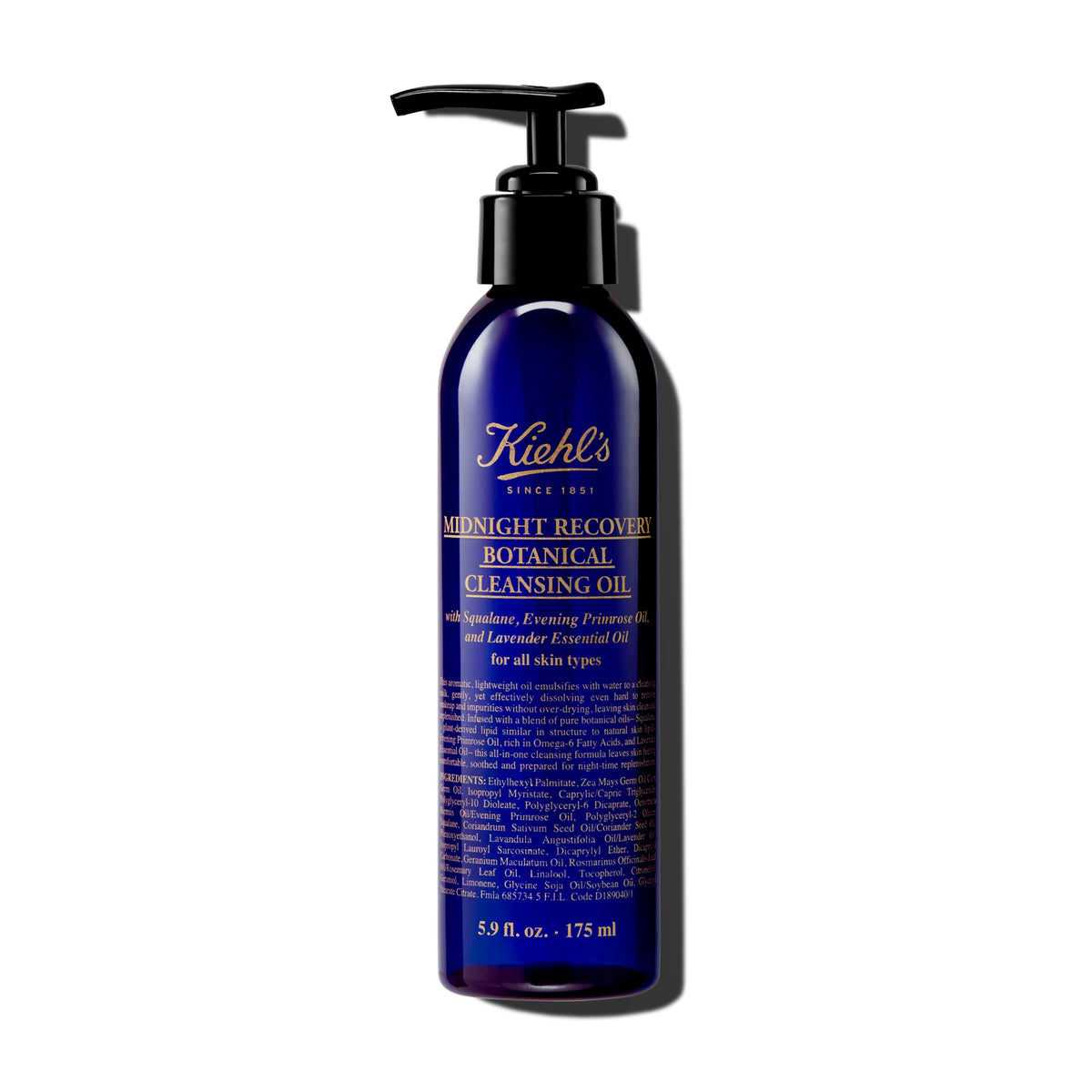 Kiehl's front packaging showing bottle and label, clearly communicates product identity and benefit