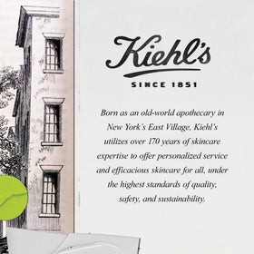 Kiehl's bottle in hand for size comparison and travel-friendly 16.9 fl oz convenience