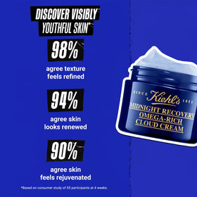 Kiehl's omega-rich ingredients flatlay highlighting natural lipids benefit