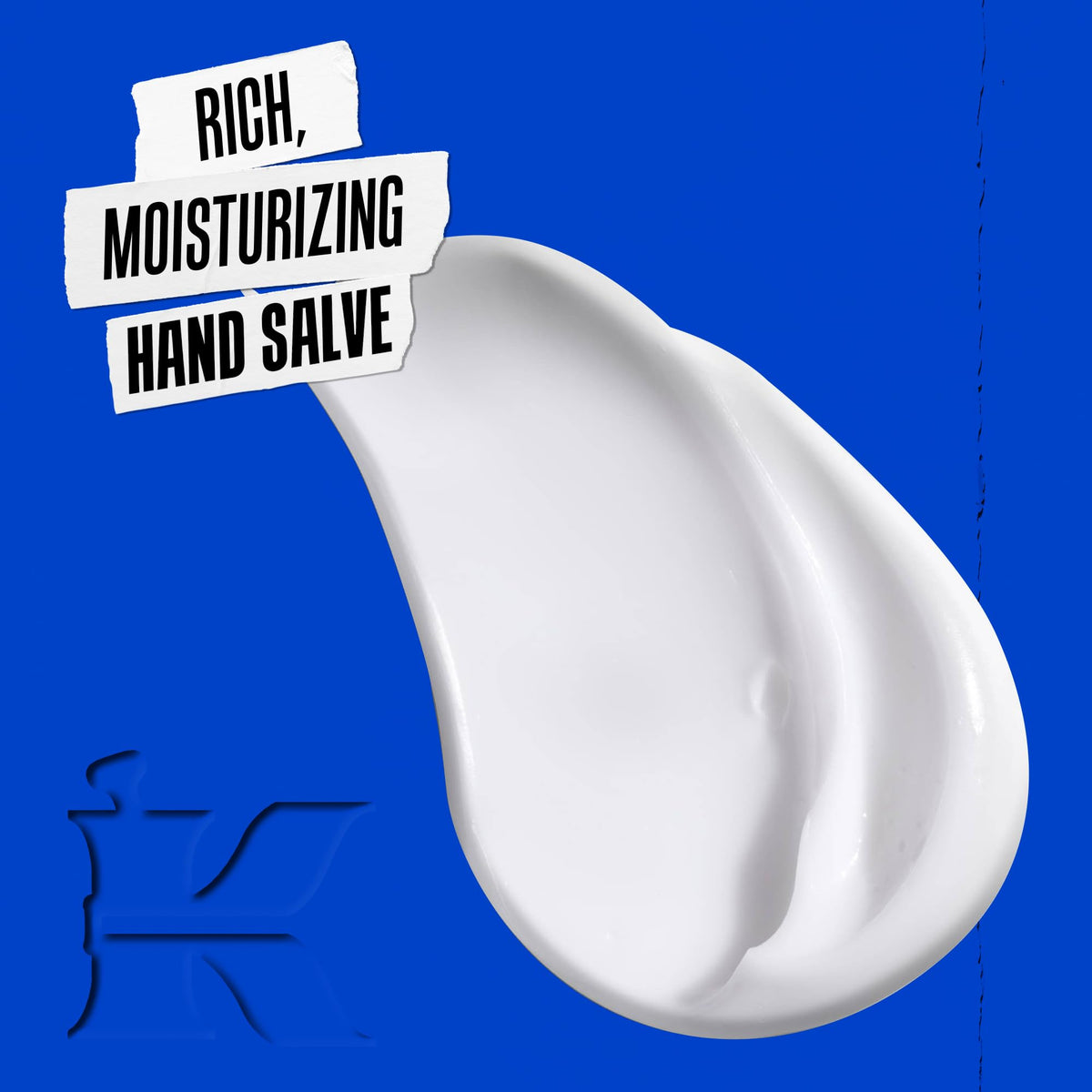 Kiehl's salve texture closeup showing thick cream, demonstrating rich hydration