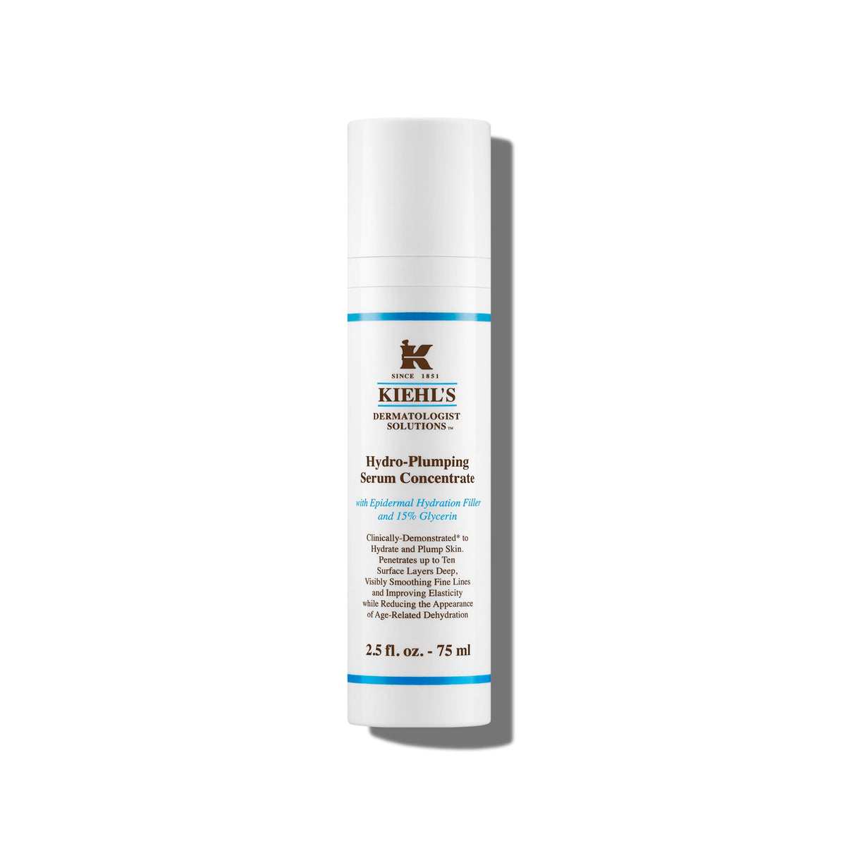 Kiehl's front bottle view showing packaging and 75 ml size for visible value