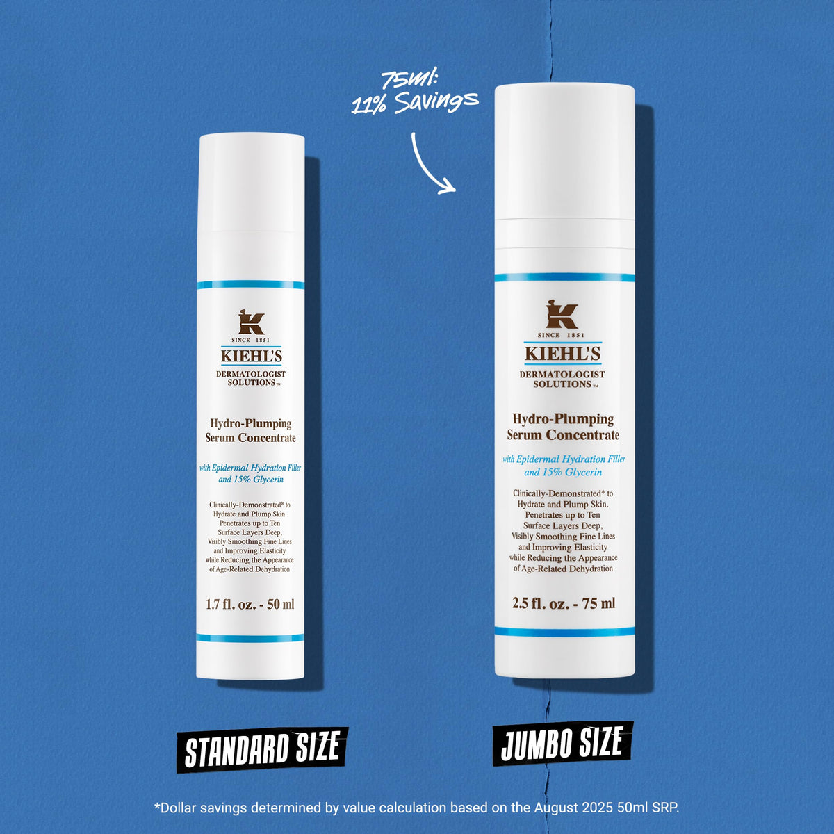 Kiehl's serum being applied to hand demonstrating absorbency and skin comfort