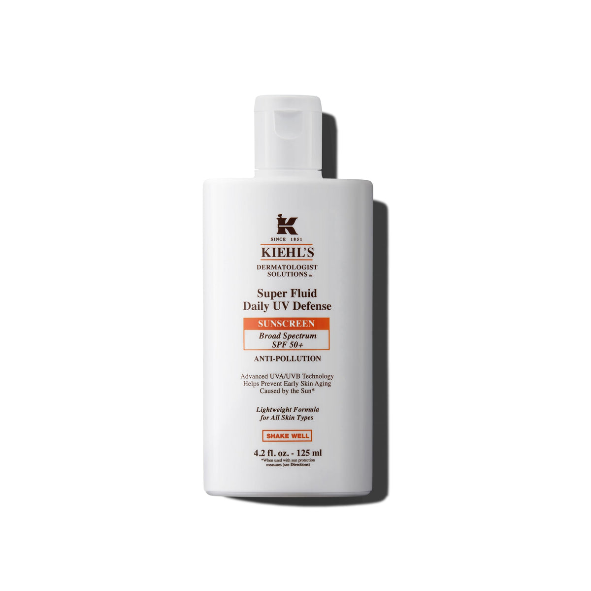 Kiehl's front packaging showing SPF 50+ and matte benefit