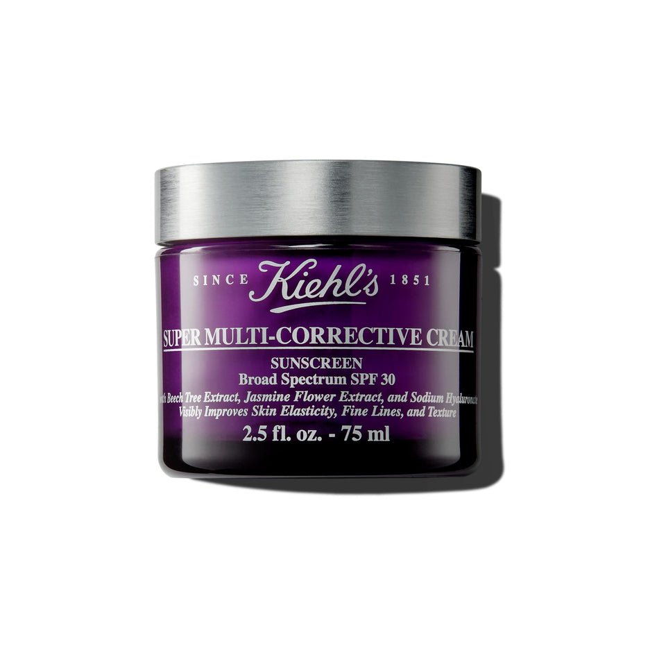 Kiehl's front jar view showing packaging and SPF benefits