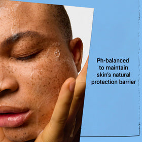 Kiehl's foamy cleanser texture on hand showing gentle lather and hydration