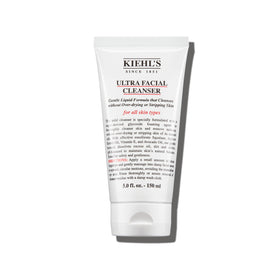 Kiehl's front packaging of Ultra Facial Cleanser showing product benefits and size