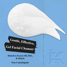 Kiehl's close-up of cleanser pump highlighting easy dispensing and control