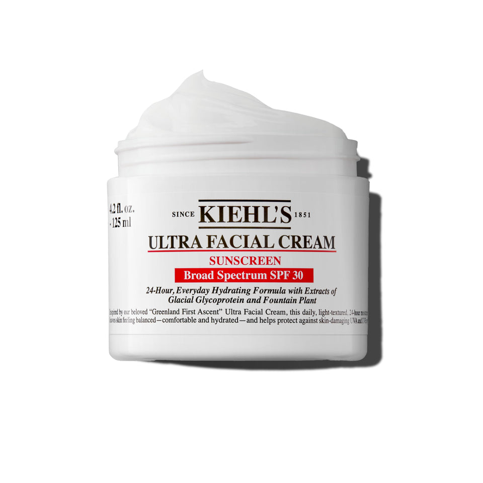 Kiehl's front packaging showing SPF 30 and daily moisturizer benefit
