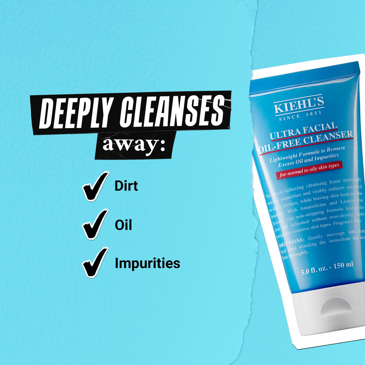 Kiehl's product in bathroom routine showing easy morning use
