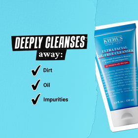 Kiehl's product in bathroom routine showing easy morning use