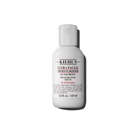 Kiehl's front packaging of moisturizer showing SPF label and benefits