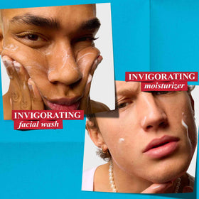 Kiehl's facial fuel in bathroom during morning routine for energized appearance