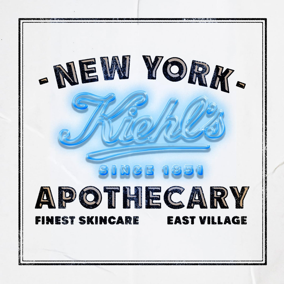 Kiehl's serum on vanity shelf in bathroom lifestyle setting suggesting daily routine ease