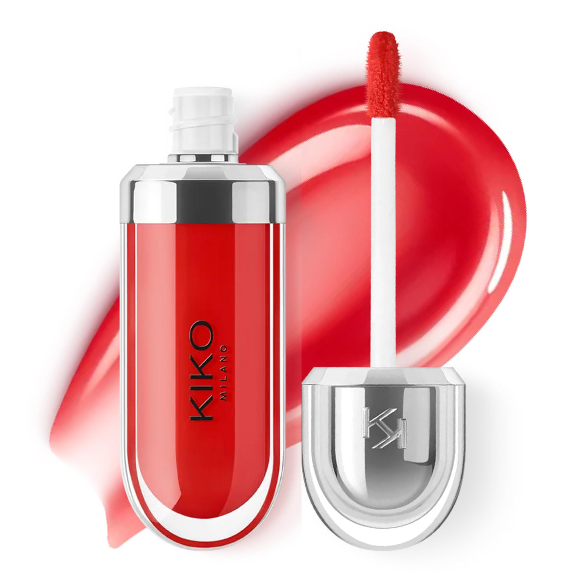 Kiko Milano front packaging showing high-shine gloss for bold color