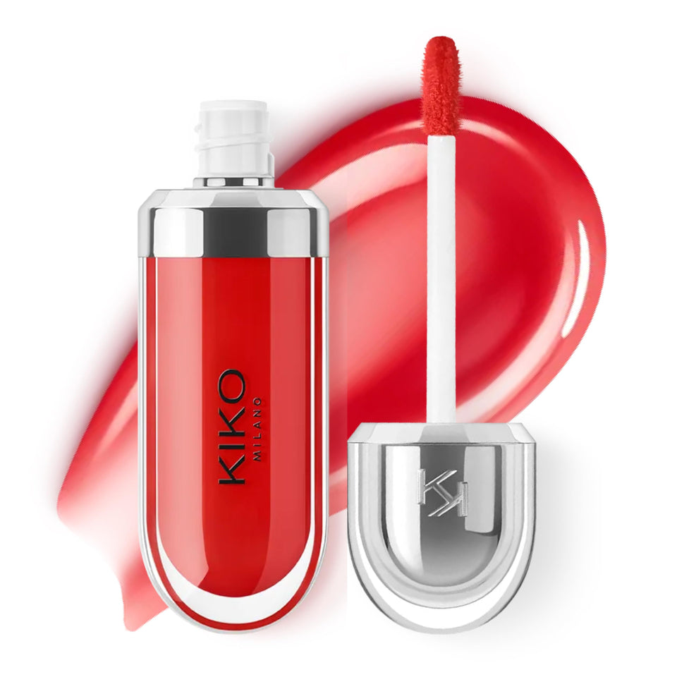 Kiko Milano front packaging showing high-shine gloss for bold color