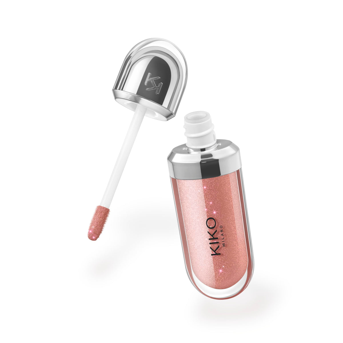 Kiko Milano chestnut gloss texture swirl highlighting hydrating, glossy finish