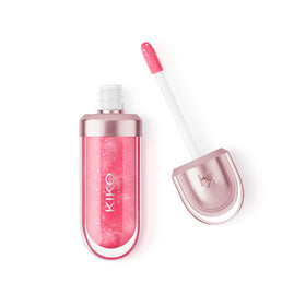 Kiko Milano front packaging showing 3D Hydra Lip Oil in cherry shade, highlights portability