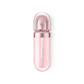 Kiko Milano texture swipe showing smooth, non-sticky shine and hydration benefit