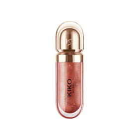 KIKO Milano texture swipe of gloss showing hydrated, glossy finish and non-sticky sheen