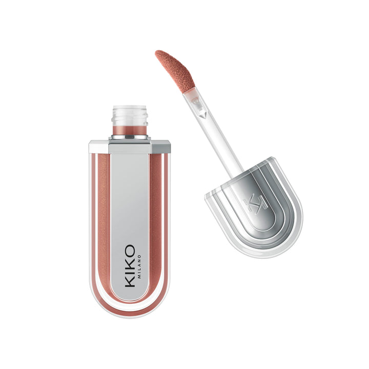 KIKO Milano front packaging showing gloss shade and glossy finish benefit