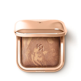 KIKO Milano bronzer compact front view showing sleek packaging and mirror benefit