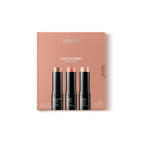 KIKO Milano front packaging of the three-stick contouring face set for easy travel