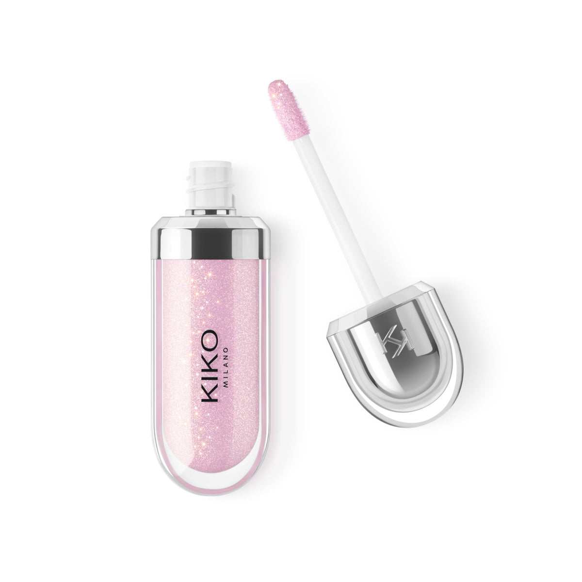 Kiko Milano front packaging shows glossy tube and metallic cap, highlights premium finish