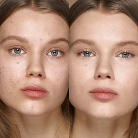 KIKO Milano concealer applied near mirror demonstrating precise coverage and portability benefit
