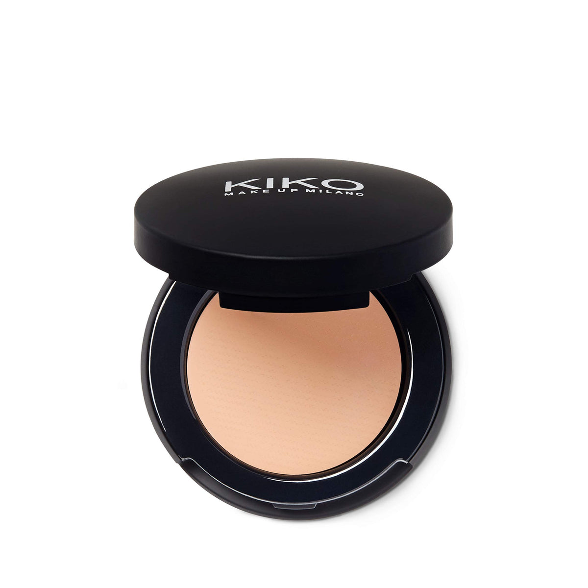 KIKO Milano concealer compact front view showing compact case and shade, perfect for touch-ups