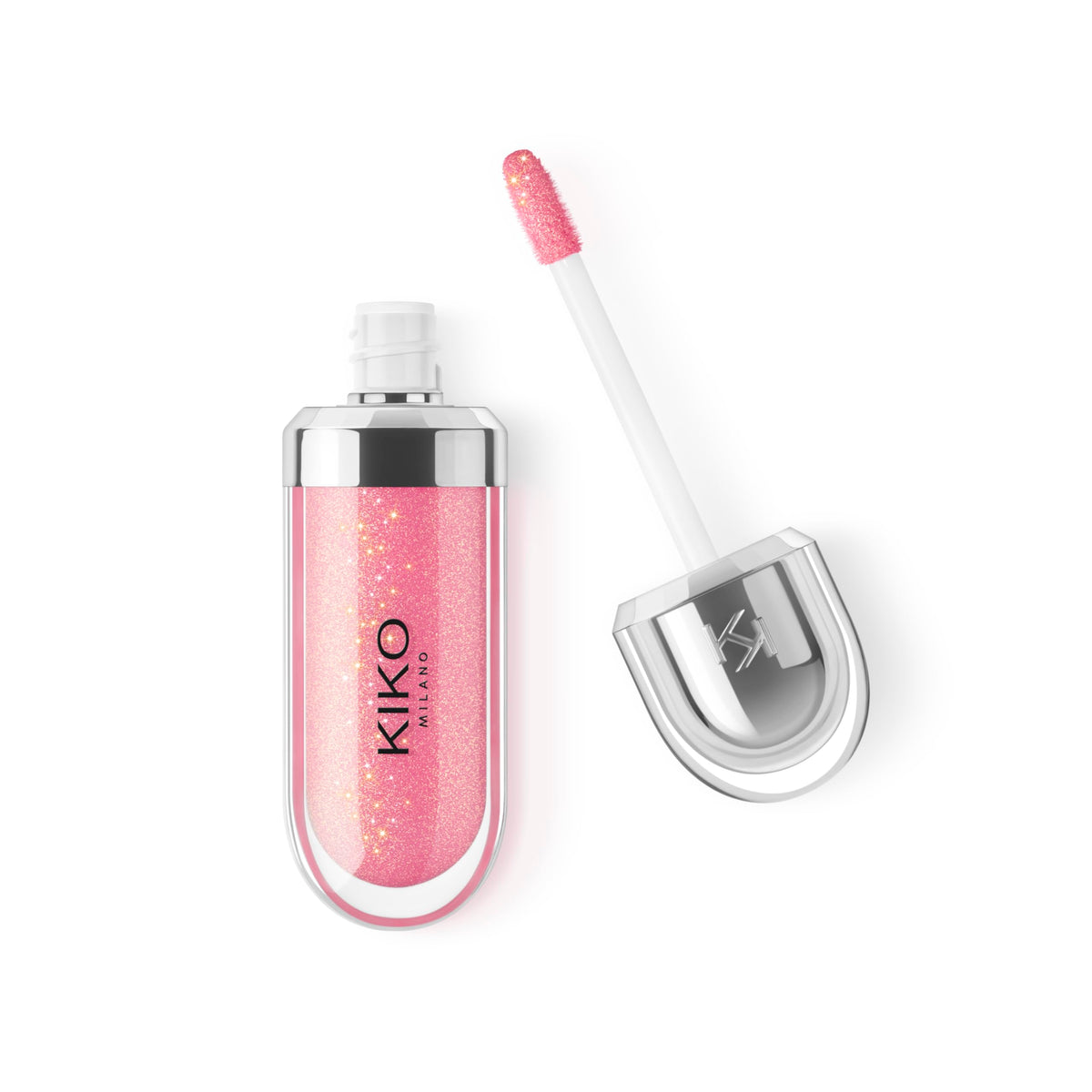 Kiko Milano front packaging showing glossy tube and metallic cap for premium appeal