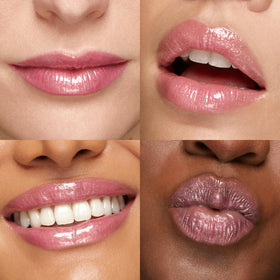 Kiko Milano lifestyle model wearing gloss showcasing hydrated, radiant smile