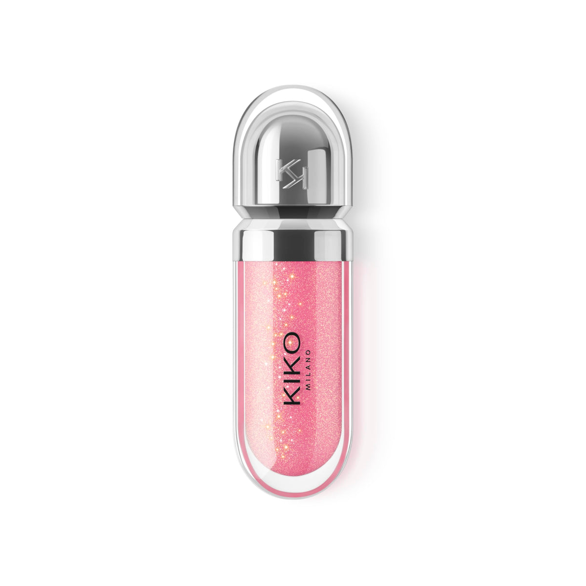 Kiko Milano texture drop highlighting glossy, hydrating formula and smooth finish