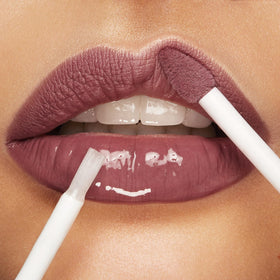 Kiko Milano gloss topcoat on lips adding radiant shine and softness
