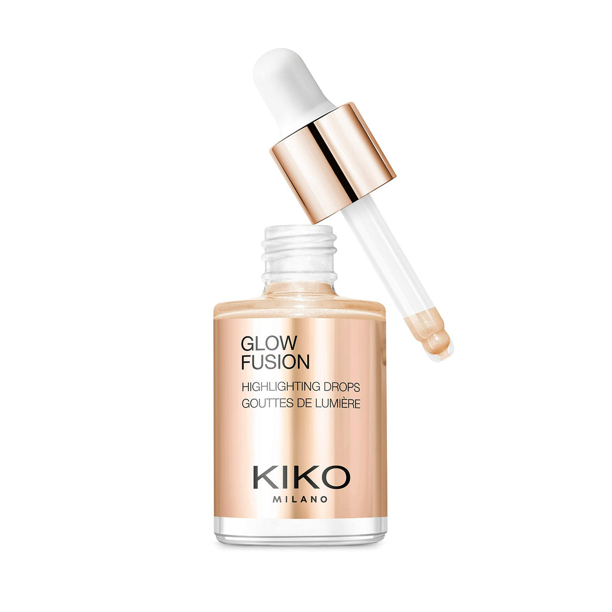 KIKO Milano front bottle view showing packaging and portable design for quick glow