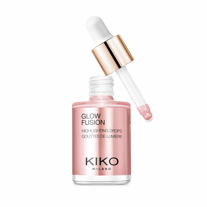KIKO Milano bottle front view showing sleek packaging and metallic finish benefit