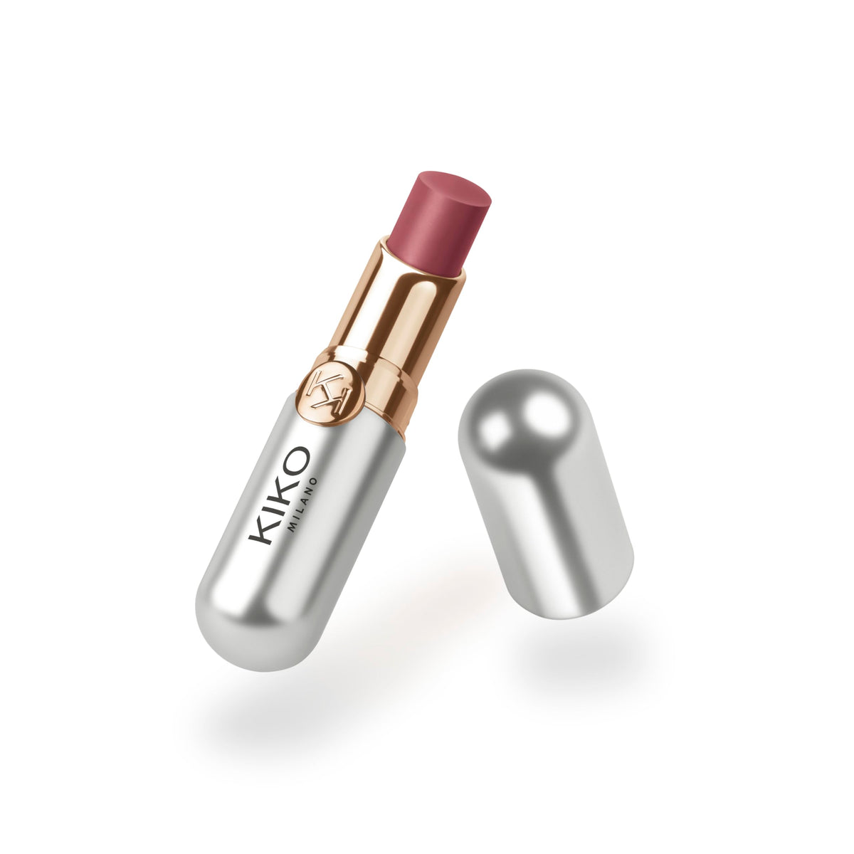 Kiko Milano swirled gloss texture showing luminous wet-look finish and lightweight feel