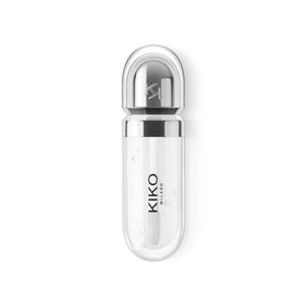Kiko Milano lifestyle shot of smile with glossy lips emphasizing plumping and shine