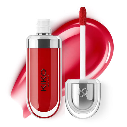 Kiko Milano front packaging showing Cherry Red shade and sleek metallic cap for luxe presentation