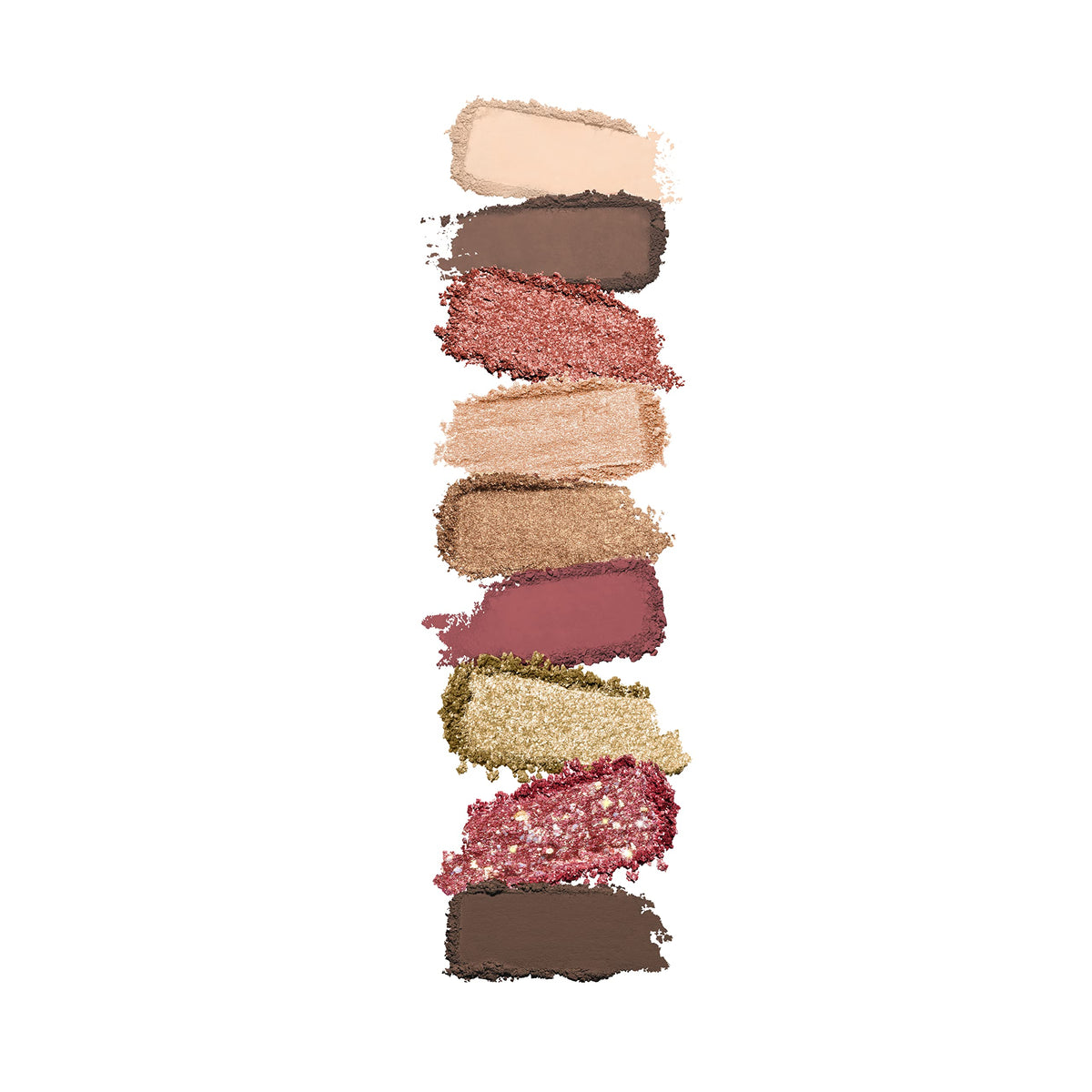 Kiko Milano close-up of pans displaying matte, pearly, marbled and sparkly finishes