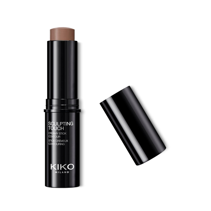 Kiko Milano front packaging showing elegant black stick and KK logo, professional portability