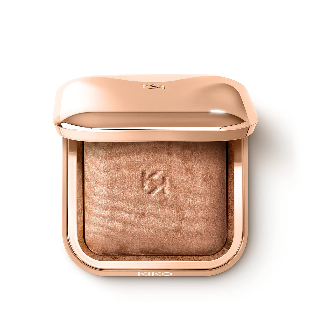 KIKO Milano compact front view showing bronzer and mirror for easy application