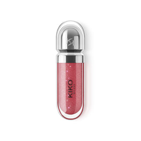 Kiko Milano swatch on arm showing glossy texture and rich color payoff