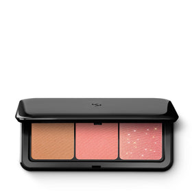 KIKO Milano palette open showing bronzer and two blushes for versatile color