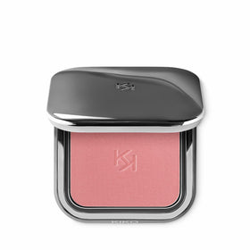 KIKO Milano compact front view showing gunmetal case and mirror for convenient touchups