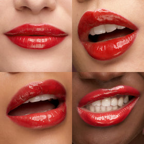 Kiko Milano texture close-up of gloss layer showing luminous shine and softening effect