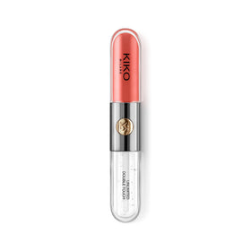 Kiko Milano fibre gloss applicator spreading shine evenly for comfortable glossy finish