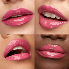 Kiko Milano gloss texture close-up displaying luminous shine and softening finish benefits