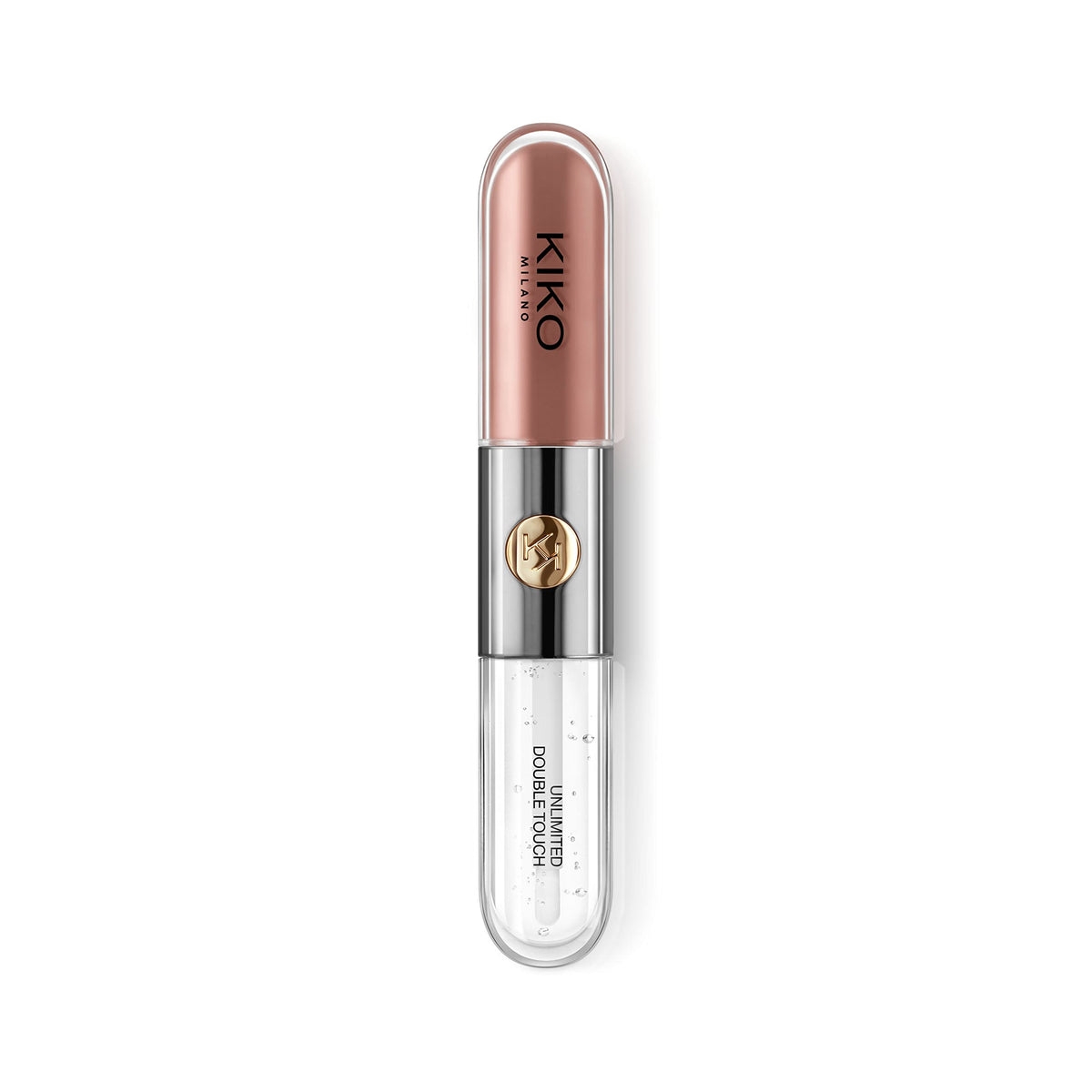 Kiko Milano close-up of flocked base and fibre gloss applicators for precise application